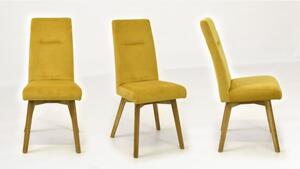Sárga és szürke székek asztallal Martina