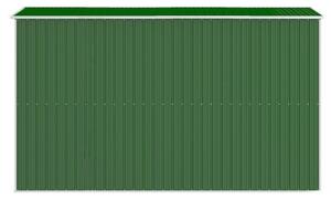 VidaXL zöld horganyzott acél kerti fészer 192x357x223 cm