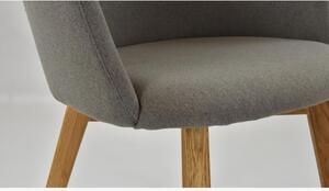 Kéztámlás szék Bella - szürkés-barna