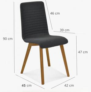 AKCIÓ Konyhai szék - antracit , Arosa - Lara Design