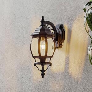 K.S. Verlichting Kültéri fali lámpa Andrew függő lámpa, fekete, dimmelhető, Tiszta / átlátszó, fém