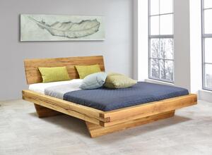 Tölgyfa ágy, természetes tömörfa, Matus 160 x 200 cm