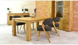 Stílusos tölgyfa szék és asztal