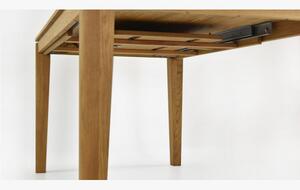 Bővíthető tömörfa asztal tölgy, Houston 140-190 x 90 cm