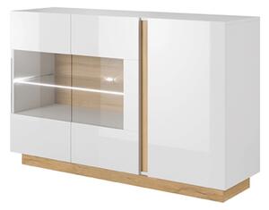 TEM-City modern stílusú vitrines komód