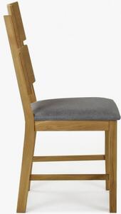 Nora tölgyfa szék - szürke- MEGA akció