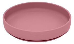 PETITE&MARS Szilikon tányér tapadókoronggal TAKE&MATCH Dusty Rose 6m+