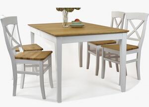 Tömörfa étkezőasztal és székek, Torina + Tomino