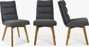 Kényelmes szék, Kampa - tölgyfa lábak, sötétszürke
