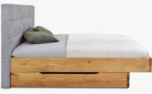 Tölgyfa ágy kárpitozott fejtámla, Dominika 180 x 200 cm