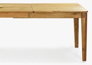 Bővíthető tölgy tömörfa asztal, Kolding 140-220 x 90 cm