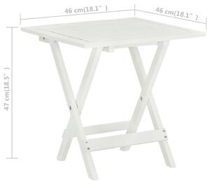 Fehér összecsukható kerti asztal KENON