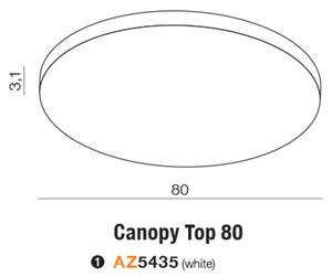 Modern mennyezeti lámpa Canopy 80 fehér