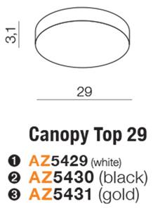 Modern mennyezeti lámpa Canopy 29 fekete