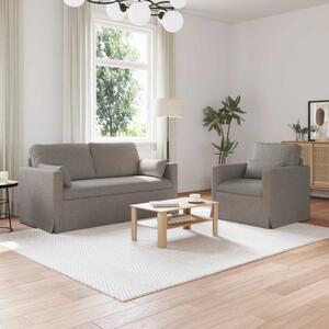 Kanapé Szett 2 pcs Tópszínű 158 x 78 x 80 cm szövet