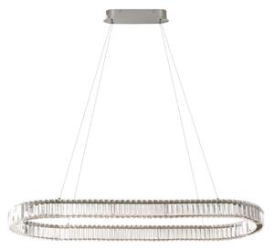 Spark Oval Ch + Remote króm függesztett lámpa 71 W