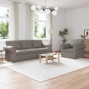 Kanapé Szett 2 pcs Tópszínű 215 x 82 x 80 cm szövet