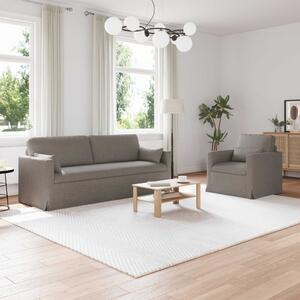 VidaXL Kanapé Szett 2 pcs Tópszínű 198 x 78 x 80 cm szövet