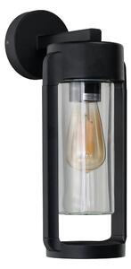 Lantern E27 fekete fali lámpa 20 W