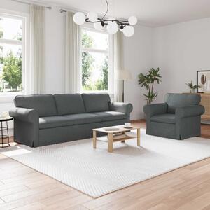 VidaXL Kanapé Szett 2 pcs Sötétszürke 245 x 82 x 80 cm szövet