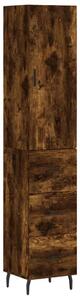 VIDAXL Fa Magasszekrény - Füstös Tölgy - 34,5x34x180 cm