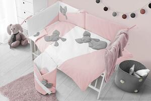 2-részes ágyneműhuzat Belisima Mouse 100/135 rózsaszín