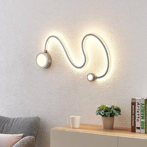 Lindby Rion LED fali lámpa, nikkel