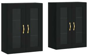 VIDAXL - Falra Szerelhető Szekrény - Fekete - 2 db - 69,5x34x90 cm
