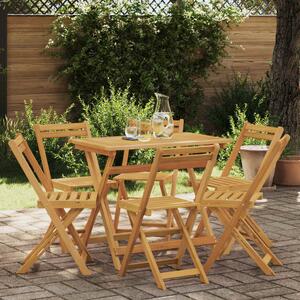 VidaXL Összecsukható Kerti Székek 6 pcs Természetes 40 x 53 x 80 cm