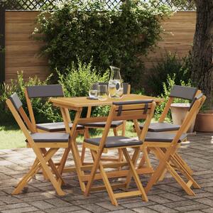 VidaXL Kültéri bistro székek 6 pcs Sötétszürke 40 x 53 x 80 cm