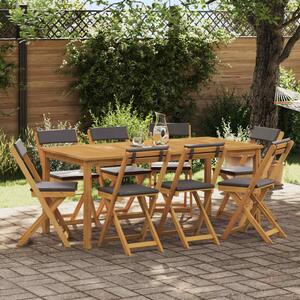 VidaXL Kültéri bistro székek 8 pcs Sötétszürke 40 x 53 x 80 cm