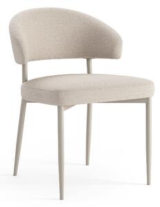 MAZZONI EXPORT IRIS Bézs (Basel 24 szövet)/szürke-bézs váz (cashmere) - MODERN KÁRPITOZOTT SZÉK BOHO STÍLUSÚ NAPPALIBA/ÉTKEZŐBE