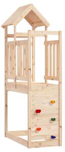 VidaXL Játék Torny Barna 53 x 110,5 x 214 cm Tömör fenyőfa
