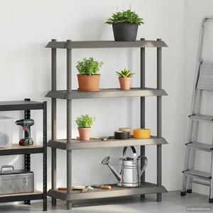 Polc egység 4 szint 100 x 40 x 136,5 cm PP Világosszürke