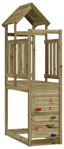 VidaXL Játék Torny Barna 53 x 110,5 x 214 cm Szilárd Impregnált Fa