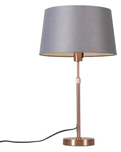 Asztali lámpa árnyékszürke, 35 cm-es állítható - Parte