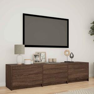 LED-es tévéállvány Barna tölgy 165 x 34 x 40 cm Mérnöki fa