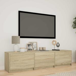 LED-es tévéállvány Sonoma tölgy 165 x 34 x 40 cm Mérnöki fa