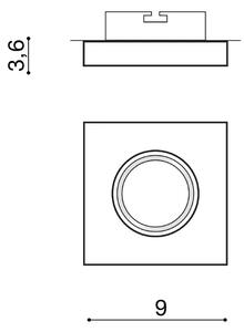 Savio SQUARE állólámpa – Fehér