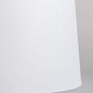 Mennyezeti lámpa matt fekete, fehér árnyalattal 45 cm - Combi
