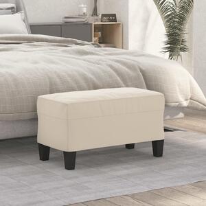 Krémszínű mikroszálas szövet pad 70 x 35 x 41 cm
