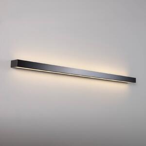 MCJ Mera LED fali lámpa, szélesség 120cm, fekete, 3000K, Fekete, Folyosó, fém, Modern