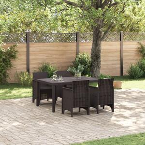 Kert étkező szett 5 pcs Barna Polt rattan