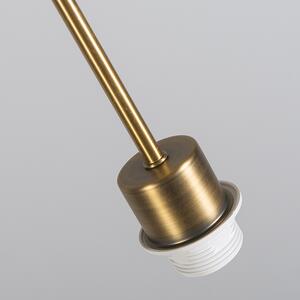 Modern függesztett lámpa bronz árnyalattal 45 cm fehér - Combi 1