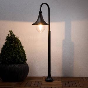 Lindby Daphne ösvényvilágítás, 120 cm, fekete, fém, E27, dimmelhető, Fekete, Alumínium, Modern