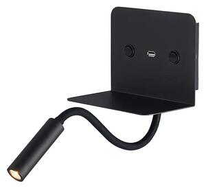 LED fali lámpa Vera fekete