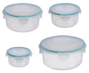 MagicHome Lunchbox ételtároló doboz készlet 7 x 4 0,4/0,8/1,5/2,3 l, 4 db-ból álló készlet, szöglete