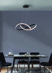 LED szabályozható csillár Infinity 80 Cct fekete távirányítóval