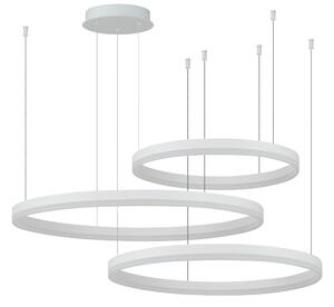 Modern csillár Halo 80+60+40 CCT fehér távirányítóval