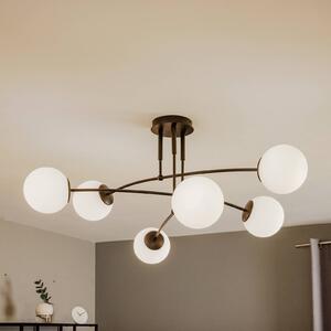 EMIBIG LIGHTING Pregos 6 fekete mennyezeti világítás, izzós, dimmelhető, Fekete, Folyosó, fém, Modern